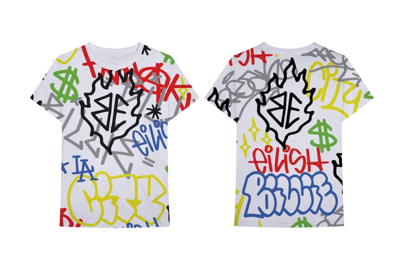 Billie Eilish Freak City Capsule Collection Tee Graffiti 