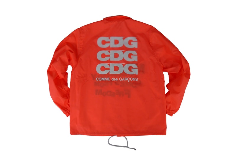 cdg comme des garcons rei kawakubo logo jacket parka zip up backpack 