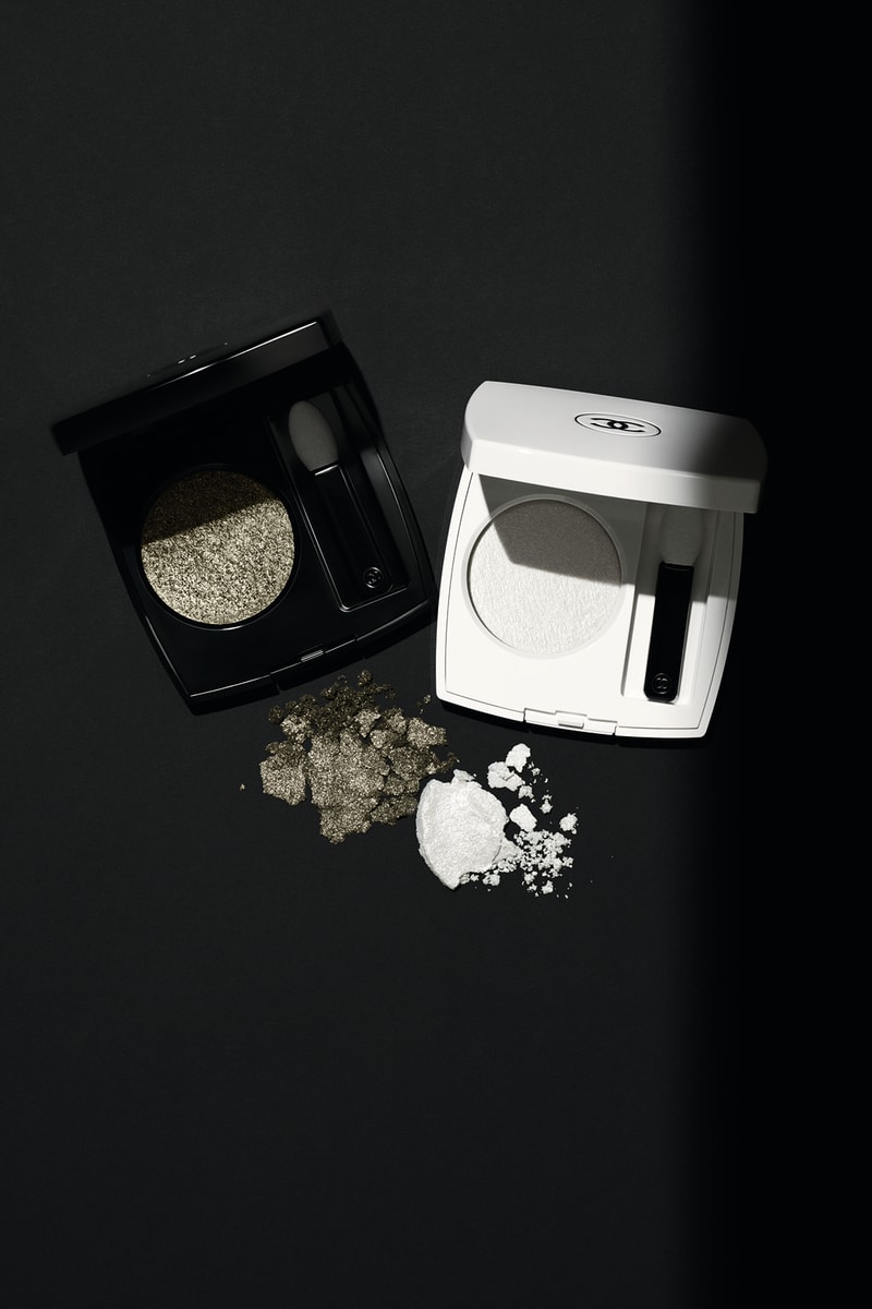 chanel noir et blanc fall makeup collection black white beauty eyeshadow powder