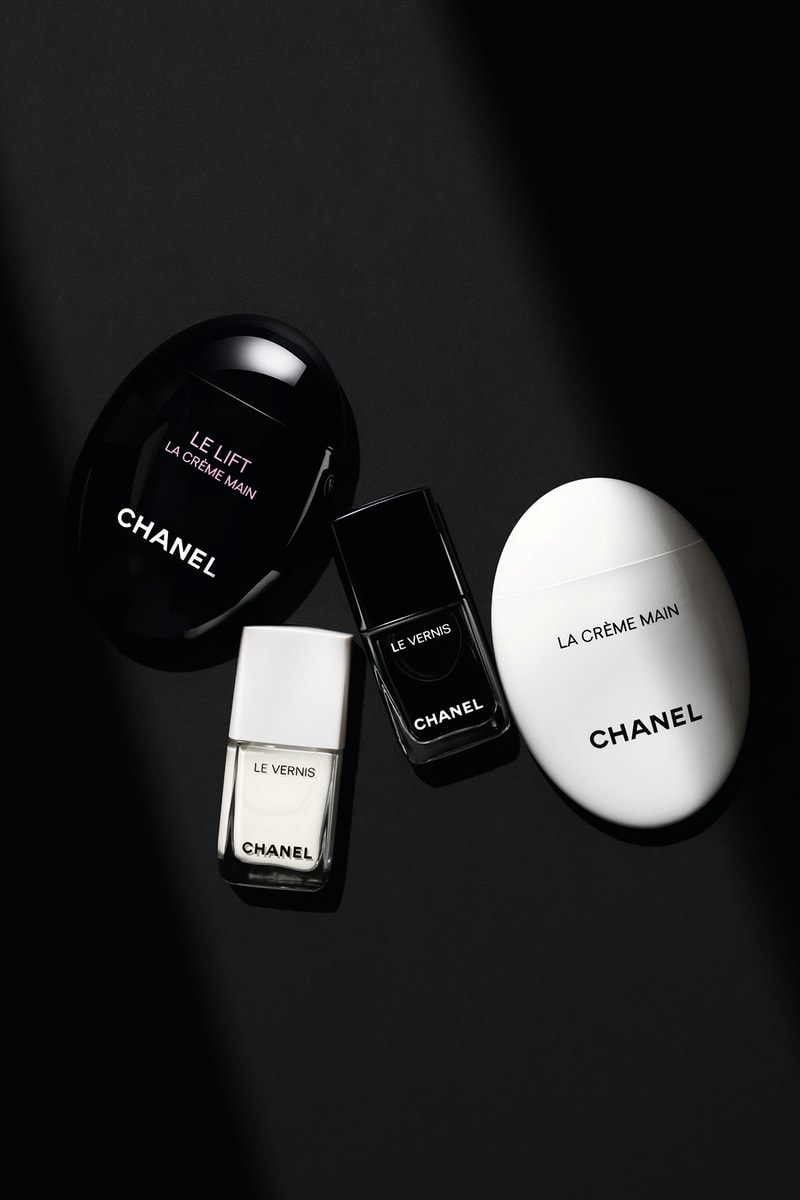 chanel noir et blanc fall makeup collection black white beauty hand creme nail polish