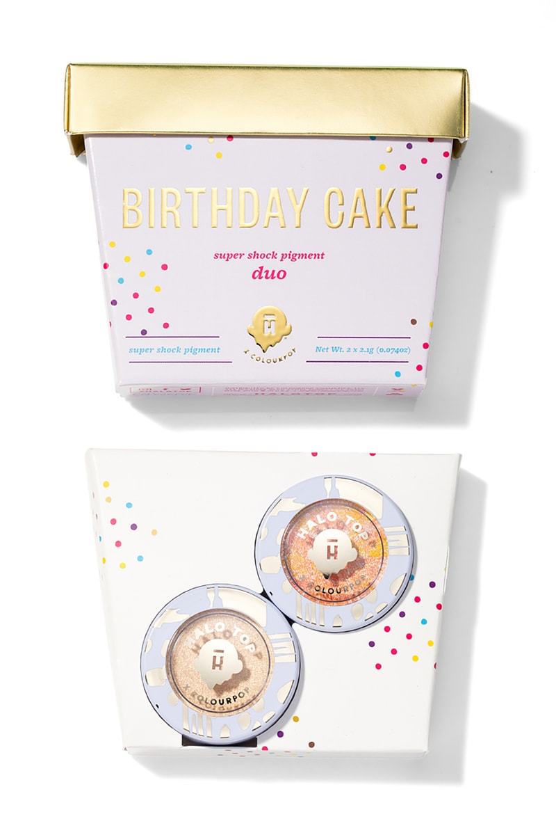 colourpop halo top creamery ice cream themed collection super shock shadows eyeshadows sweet limited edition makeup beauty 