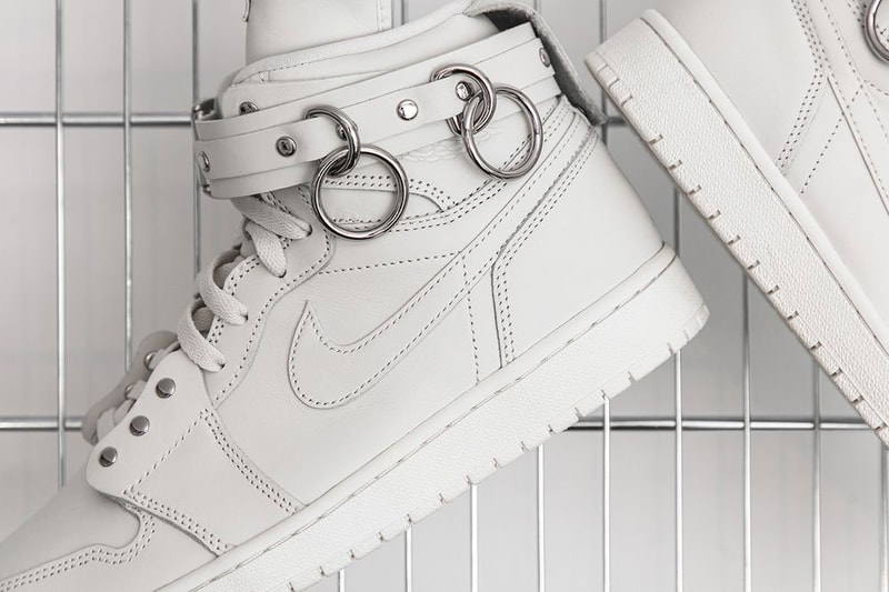 COMME des GARÇONS Nike Air Jordan 1 Retro High Black White Metal Sneaker
