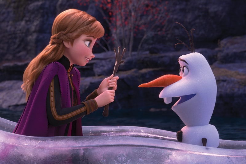 Frozen Anya Olaf Snowman Disney Movie Animated Cartoon 