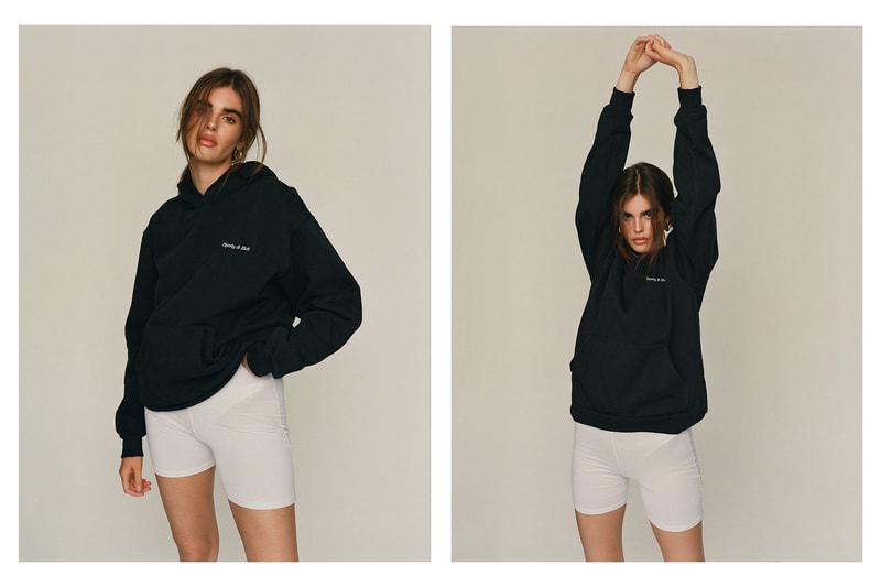 emily oberg sporty and rich drop release tote bag sweatshirt hoodie jacket skirt