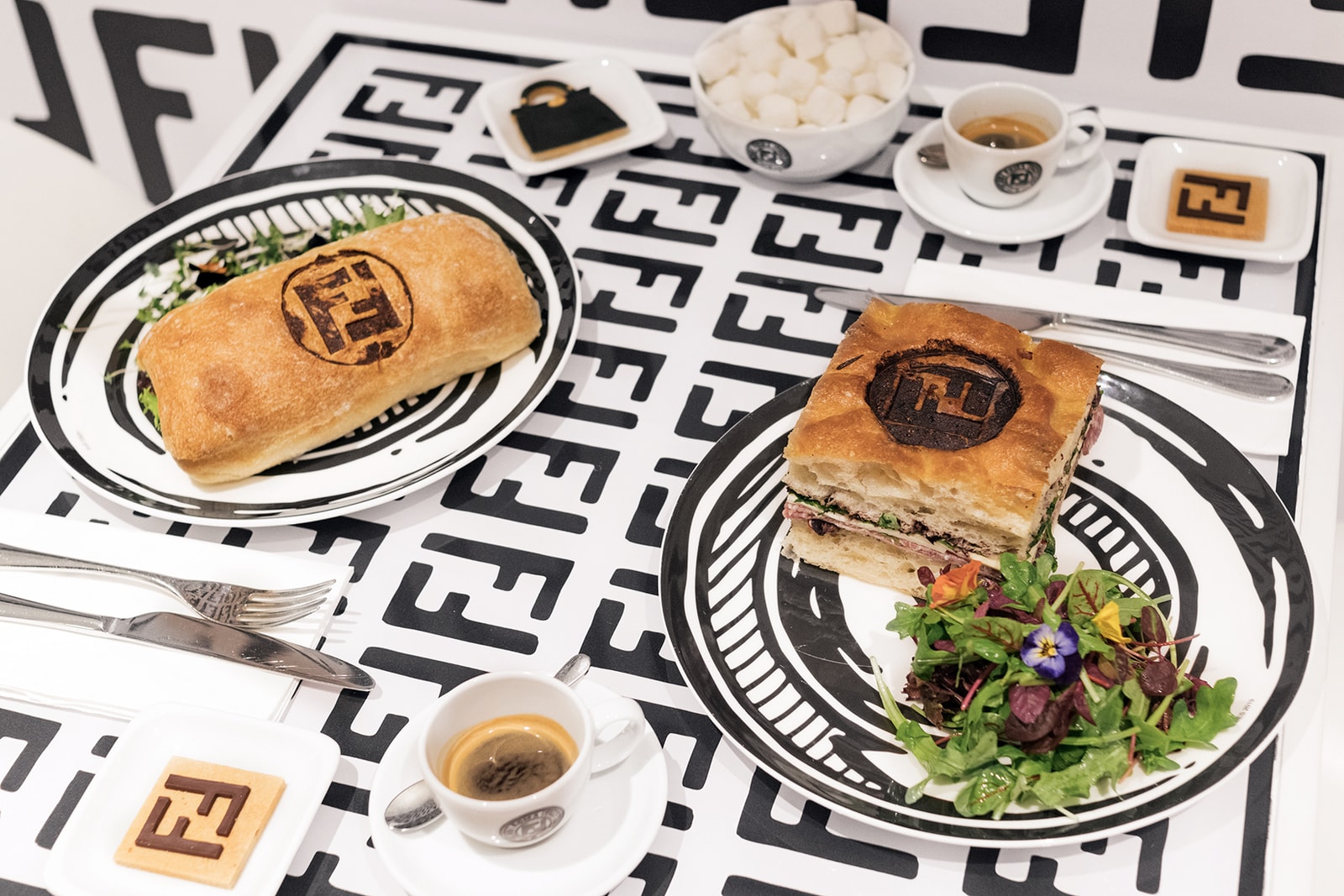 Fendi Caffe Harrods London Pop-Up Café Review FF Coffee Cake Instagram Peekaboo Bar Bag
