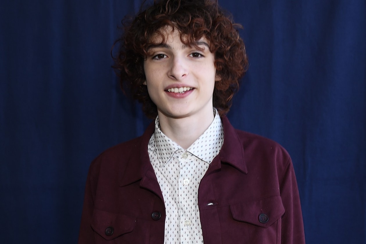 Finn Wolfhard Stranger Things Season 3 Premiere Suit Black Tie Hair Curley Mike Wheeler Netflix Actor Musician Paris