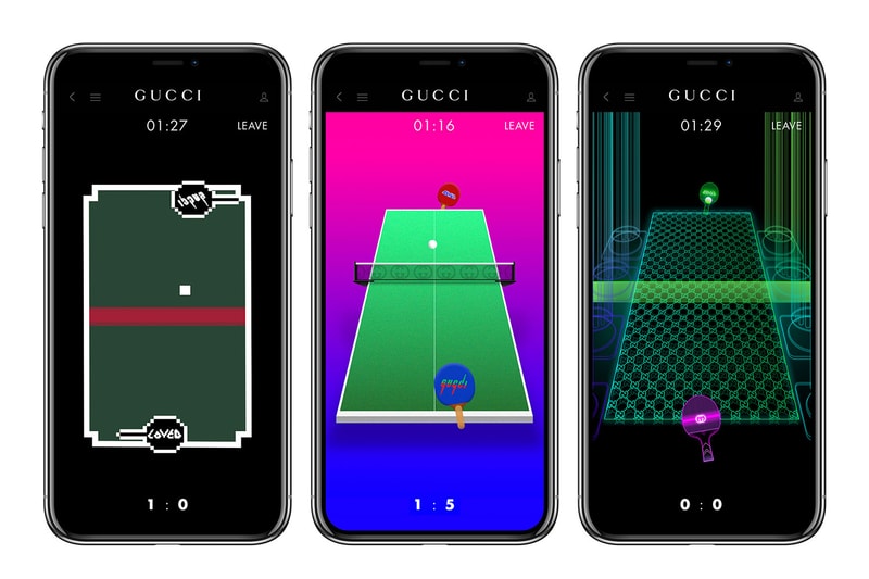 gucci app video game vintage ace sneakers smartphone ios apple android