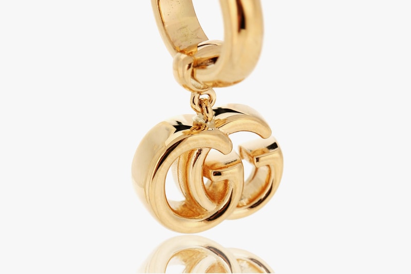 Gucci GG 18-Karat  Gold Earrings Logo Jewelry