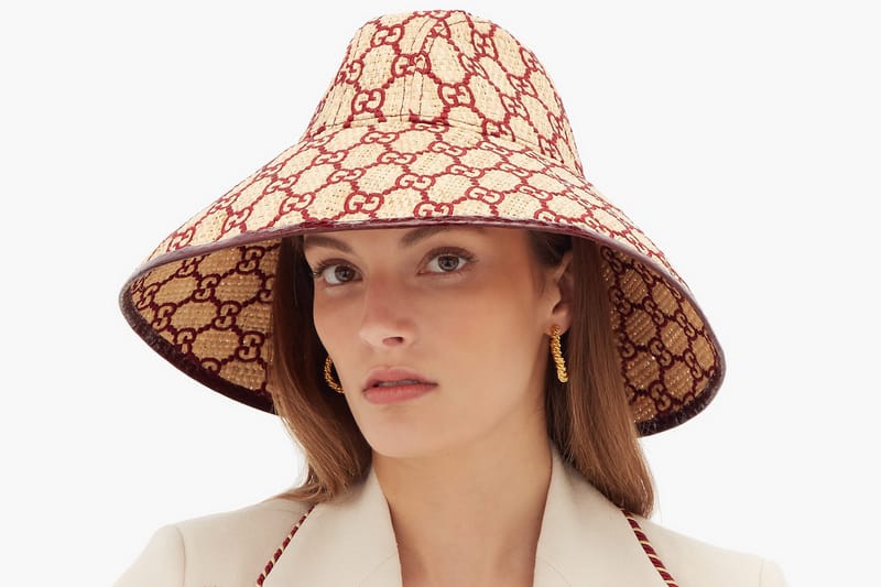 Gucci's GG Logo Raffia Hats Are Made for Beach Days