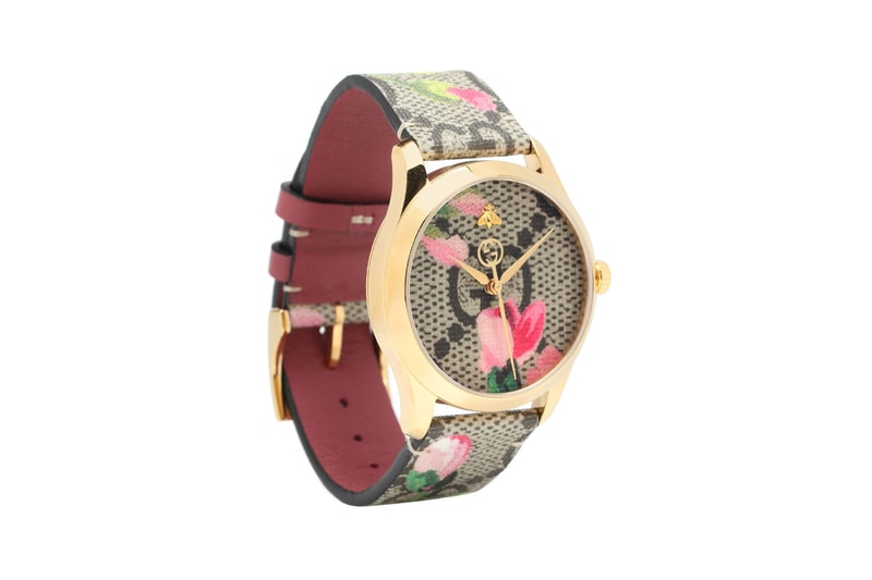 gucci watch timepiece monogram accessories floral alessandro michele 