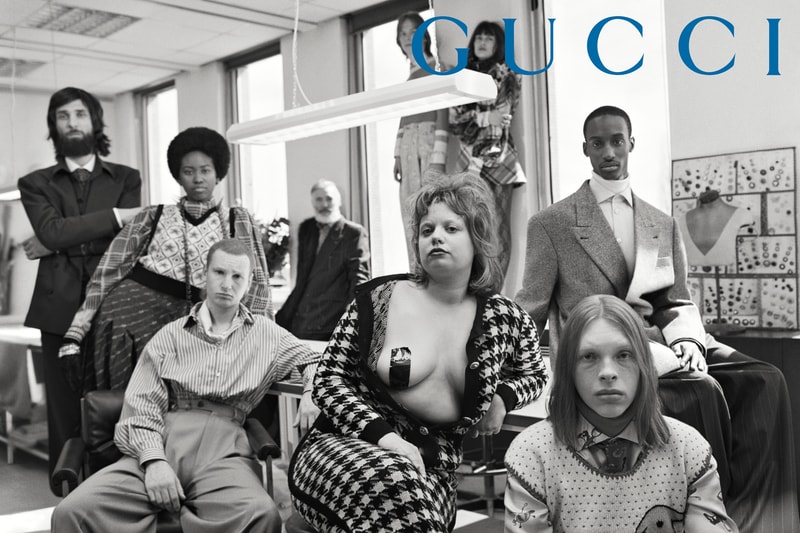 GucciPretAPorter Fall Winter 2019 Campaign Sweaters Grey Jackets Black