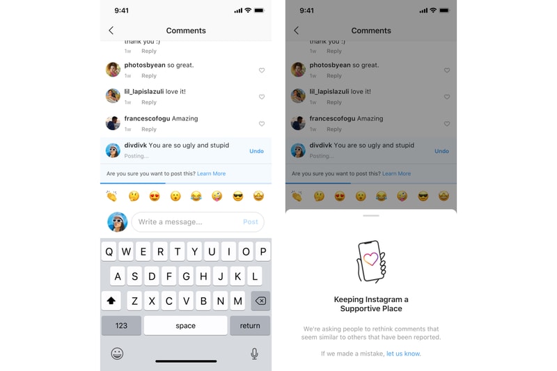 instagram ig new features online social media cyber anti bullying comments blocking restriction