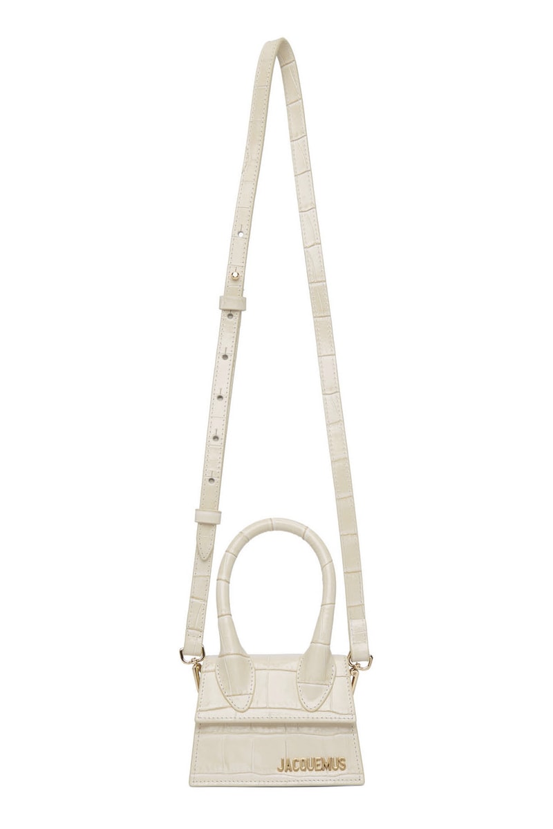 Jacquemus Le Chiquito Tiny Bag Summer Release Crocodile Croc Embossed Accessory Purse Clutch 