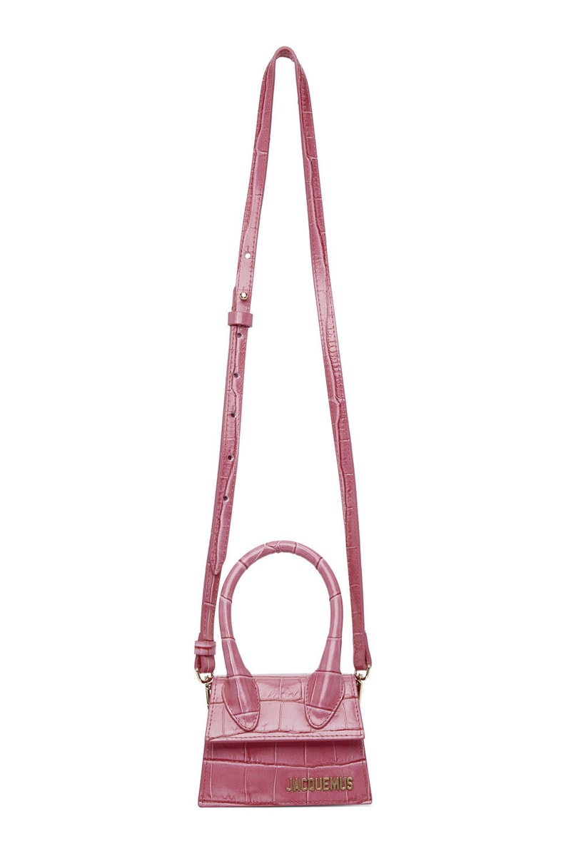 Jacquemus Le Chiquito Tiny Bag Summer Release Crocodile Croc Embossed Accessory Purse Clutch 