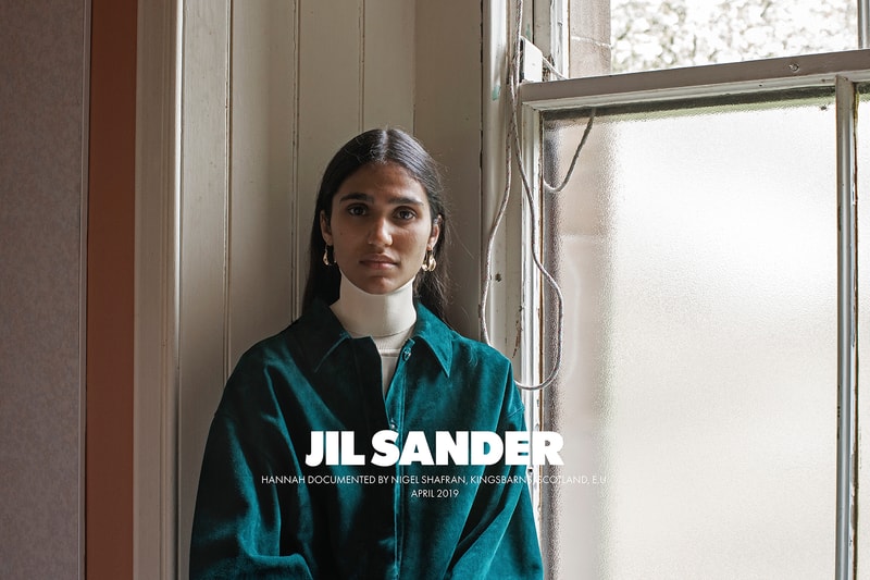 jil sanders fall winter 2019 advertising campaign a rbroath loch earn scotland editorial photoshoot nature 