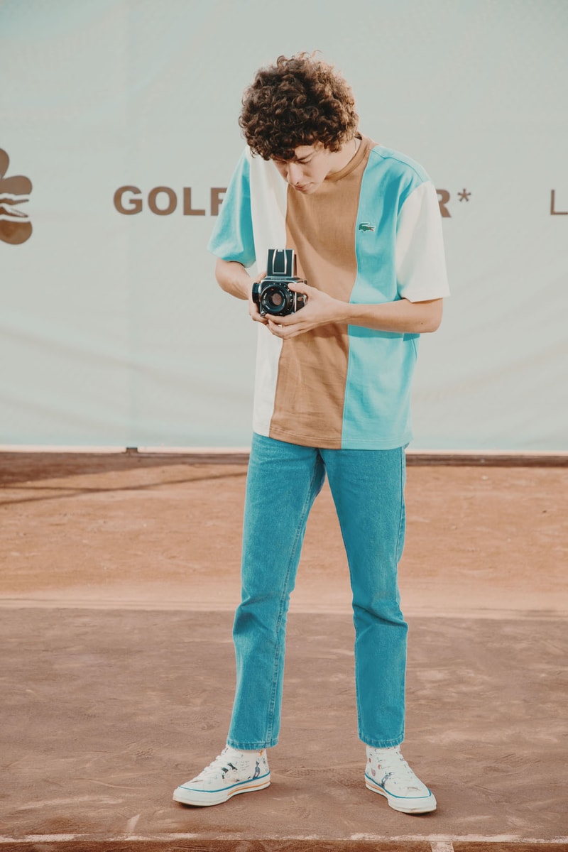 tyler the creator golf le fleur lacoste tennis bucket hat sweatshirt polo t-shirt shorts socks