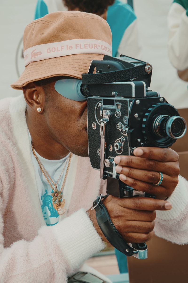 tyler the creator golf le fleur lacoste tennis bucket hat sweatshirt polo t-shirt shorts socks