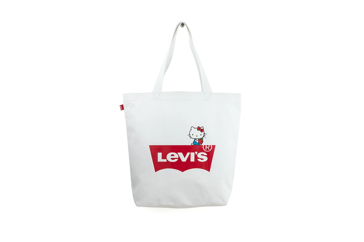 levis hello kitty anniversary collaboration collection womens girls limited edition tshirts overalls hoodies denim jackets jeans bags