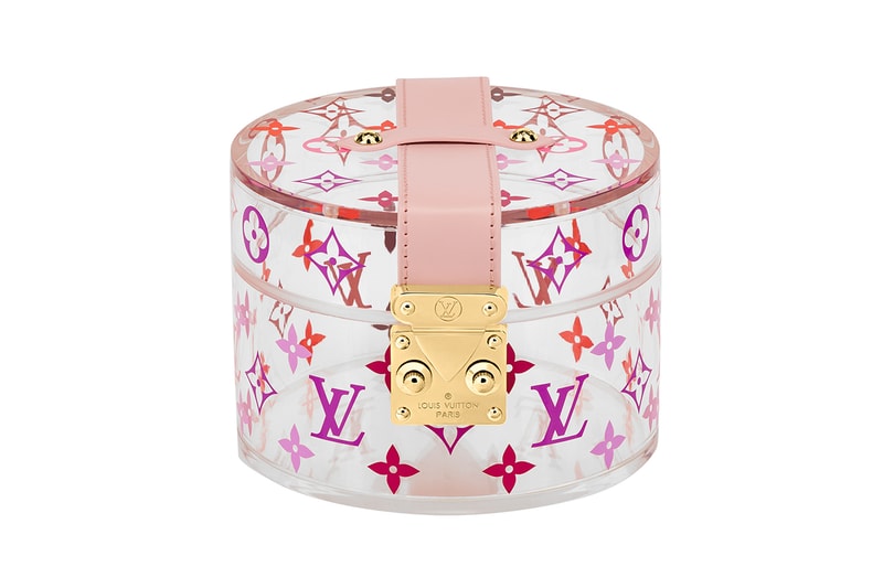 Louis Vuitton Scott Box Clear Pink Monogram Red Purple Orange Plexiglass Transparent jewelry makeup case home decor
