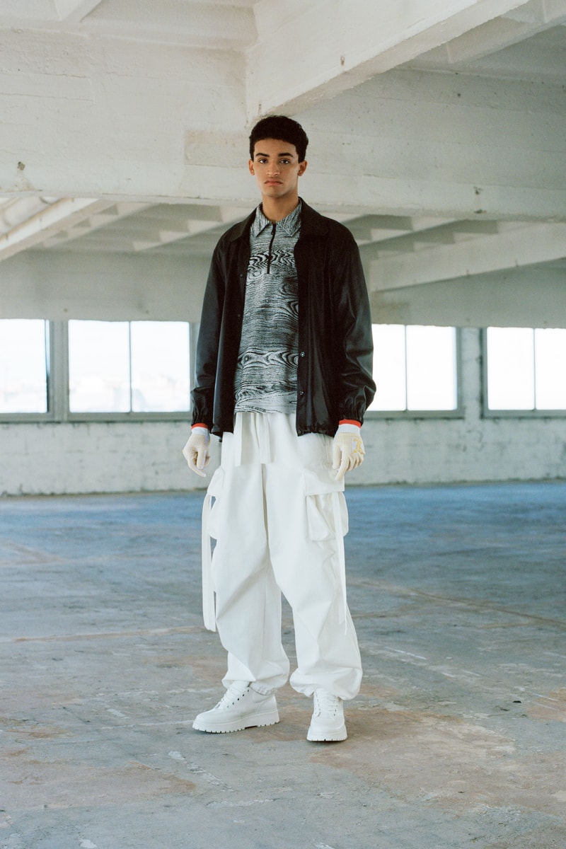 Louis Vuitton Men's Pre-Spring 2020 Lookbook Jacket Brown Shirt Grey Pants White
