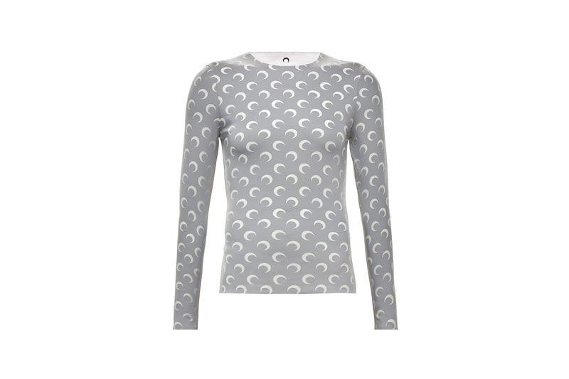 marine serre long sleeve moon grey shirt white reflective jeans maison margiela bag 