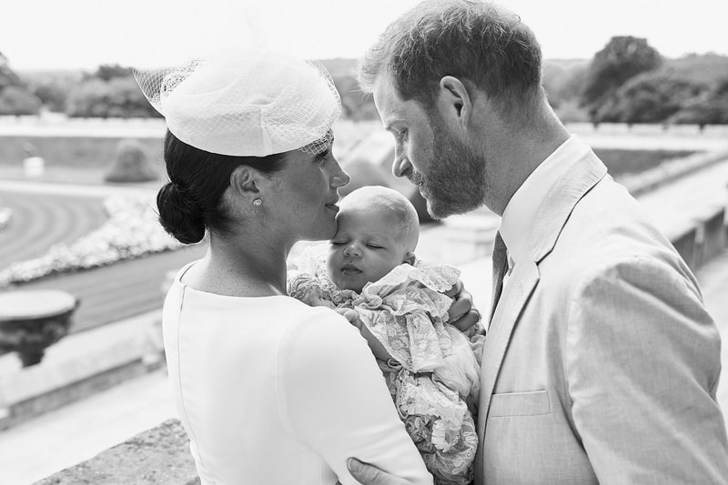 dior meghan markle prince harry son archie christening fashion royal family kate middleton doria ragland windsor castle royalty england