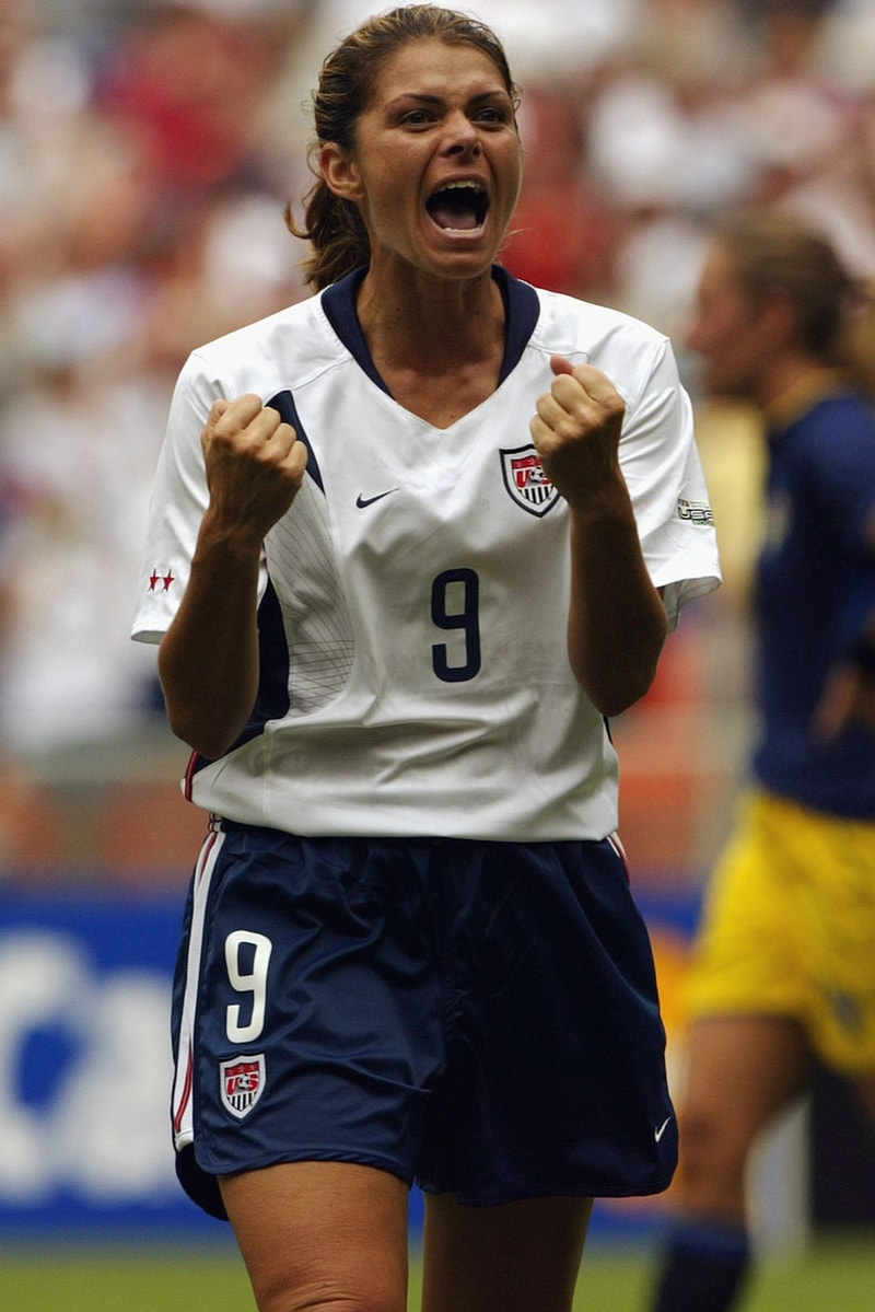 Mia Hamm 99ers USWNT Soccer Field White Jersey
