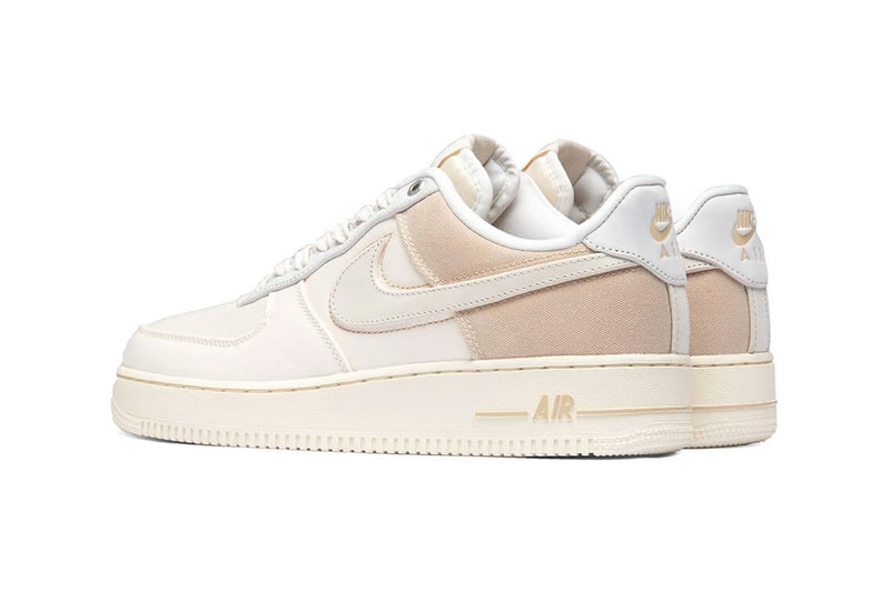 nike air force 1 07 pale ivory light cream minimal stitching 