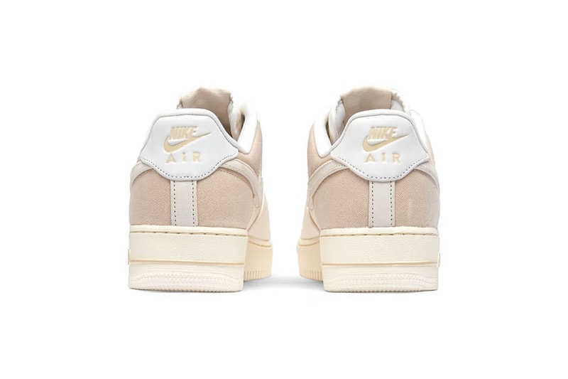 nike air force 1 07 pale ivory light cream minimal stitching 