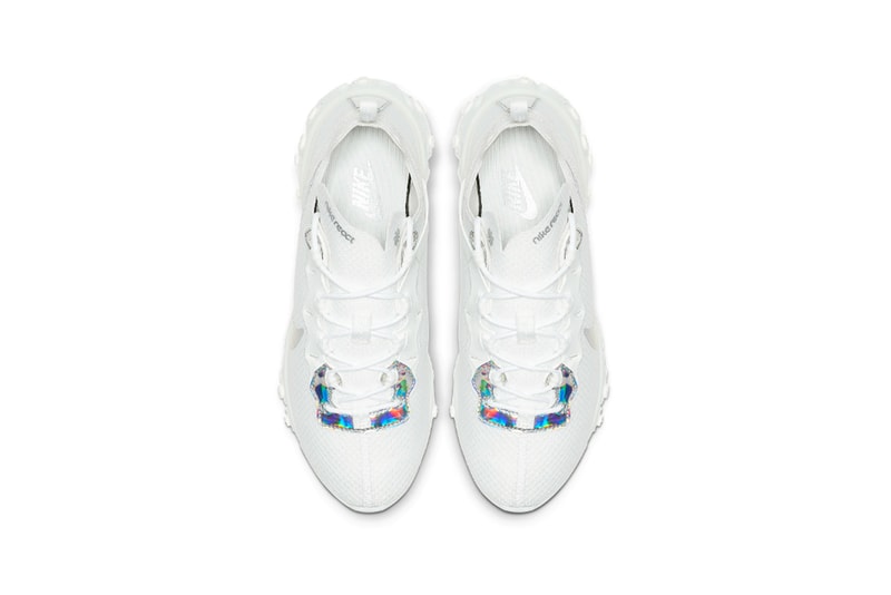 Nike React Element 55 Summit White Silver