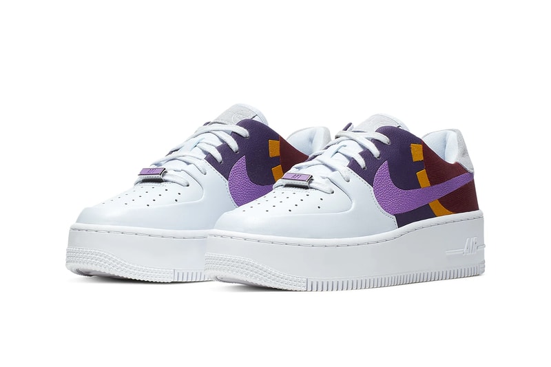 nike air force 1 sage low lx basketball themed sneakers footwear team red orange light aqua hyper violet 
