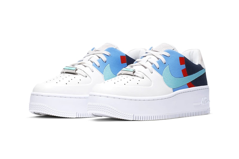 nike air force 1 sage low lx basketball themed sneakers footwear team red orange light aqua hyper violet 