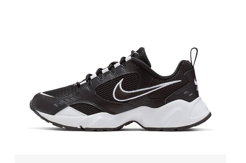 Nike Air Heights New Chunky Sneaker Trainer Dad Shoe Retro Inspired White Black Purple Silver Color 