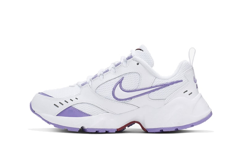 Nike Air Heights New Chunky Sneaker Trainer Dad Shoe Retro Inspired White Black Purple Silver Color 