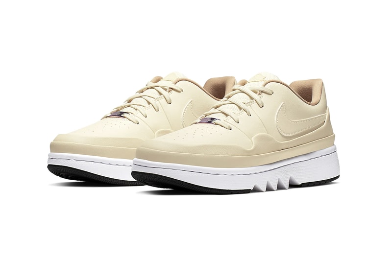 nike air jordan 1 jester xx low laced women beige white black