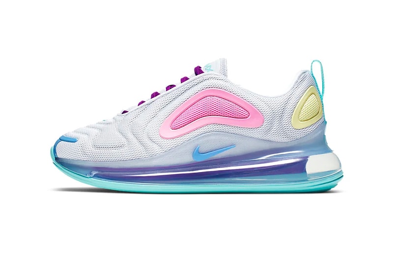 nike air max 720 pastel psychic powder pink light aqua sneaker
