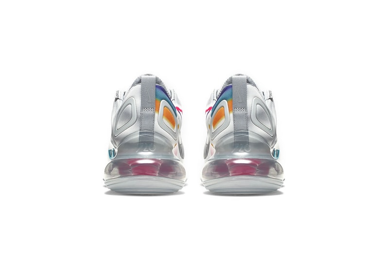 nike air max 720 sneakers wolf grey red orbit rainbow colorful