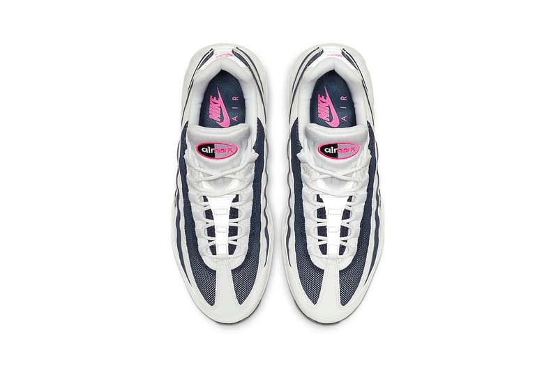 nike air max 95 pink blast midnight navy white reflective sneaker