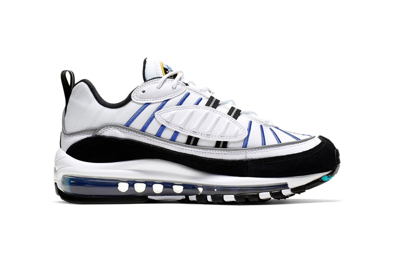 Nike Air Max 98 White University Gold Black