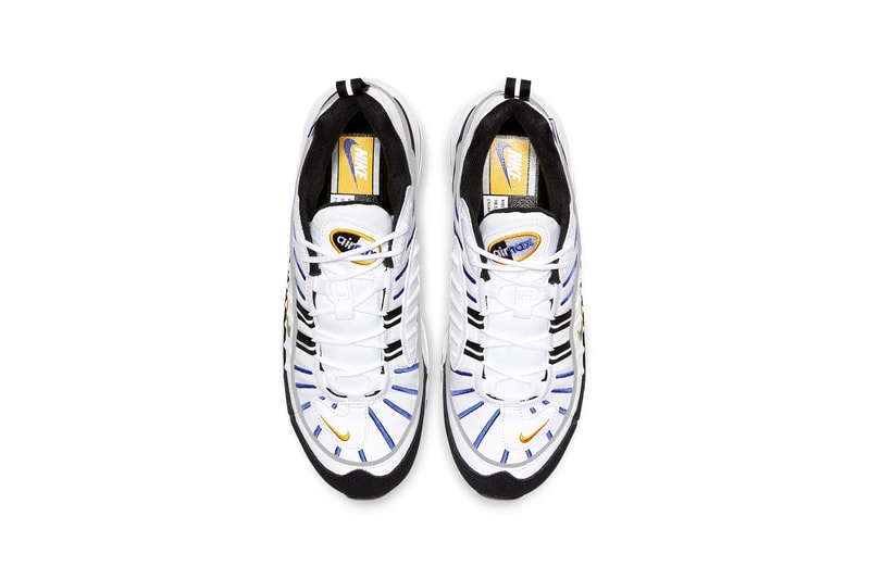 Nike Air Max 98 White University Gold Black