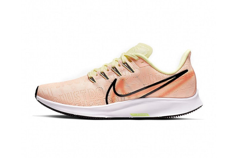 nike air zoom pegasus 36 premium rise coral crimson tint running shoes sneakers