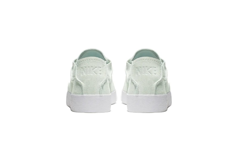 nike blazer low outburst deconstructed ghost aqua mint green suede sneakers sneakhead footwear shoes 