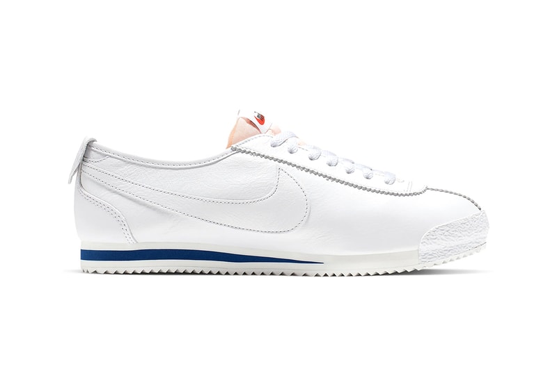 nike classic cortez shoe dog pack falcon dimension six sneakers white red blue colorway