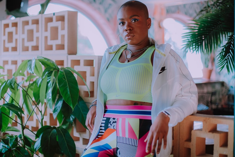 Nike London Fe/nom Sports bra campaign Jameela Elfaki Paula Akpan Naina Sethi Jameela Jade Pearl Model Sherelle Reprezent Azeema Magazine London Black Girl Fest DJ