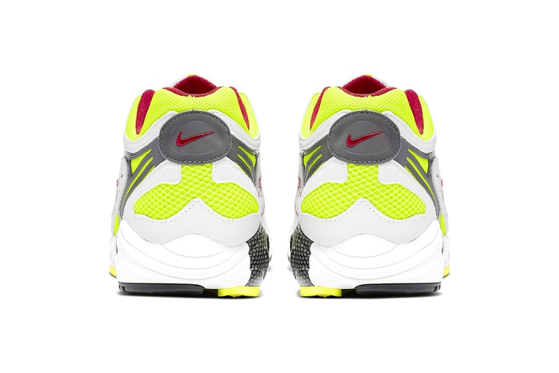 nike air ghost racer original color white neon yellow dark grey atom red sneakers sneakerhead shoes footwear