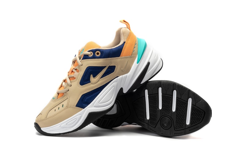 Nike M2K Tekno Desert Ore Beige Blue Sneaker