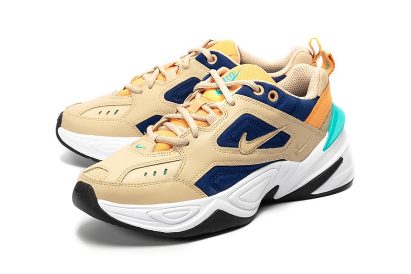 Nike M2K Tekno Desert Ore Beige Blue Sneaker