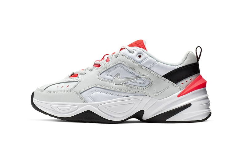 nike m2k tekno grey luminous green china rose white black ghost aqua crimson sneakers footwear shoes