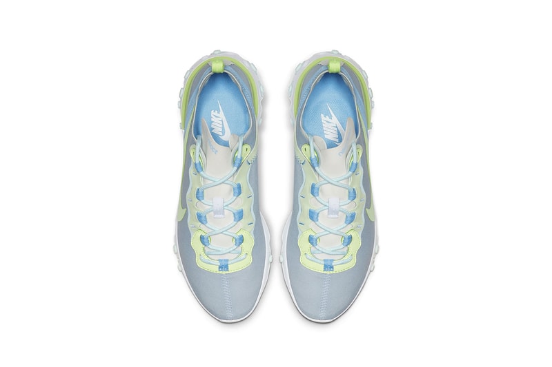 nike react element 55 summer pastel colors parachute beige bleached coral teal tint frosted spruce
