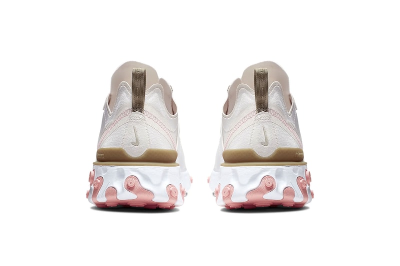 nike react element 55 summer pastel colors parachute beige bleached coral teal tint frosted spruce